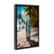 Stupell Industries Blue Surfboard Coastal Blur Black Framed Floater Canvas Wall Art, design by LSR Design Studio